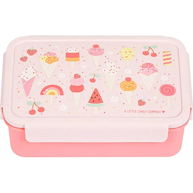 A Little Lovely Company Bento Madkasse - Isvaffel - 22x7.5x14.5cm