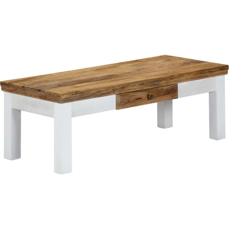vidaXL Sofabord 110 x 50 x 40 cm i massivt mangotræ