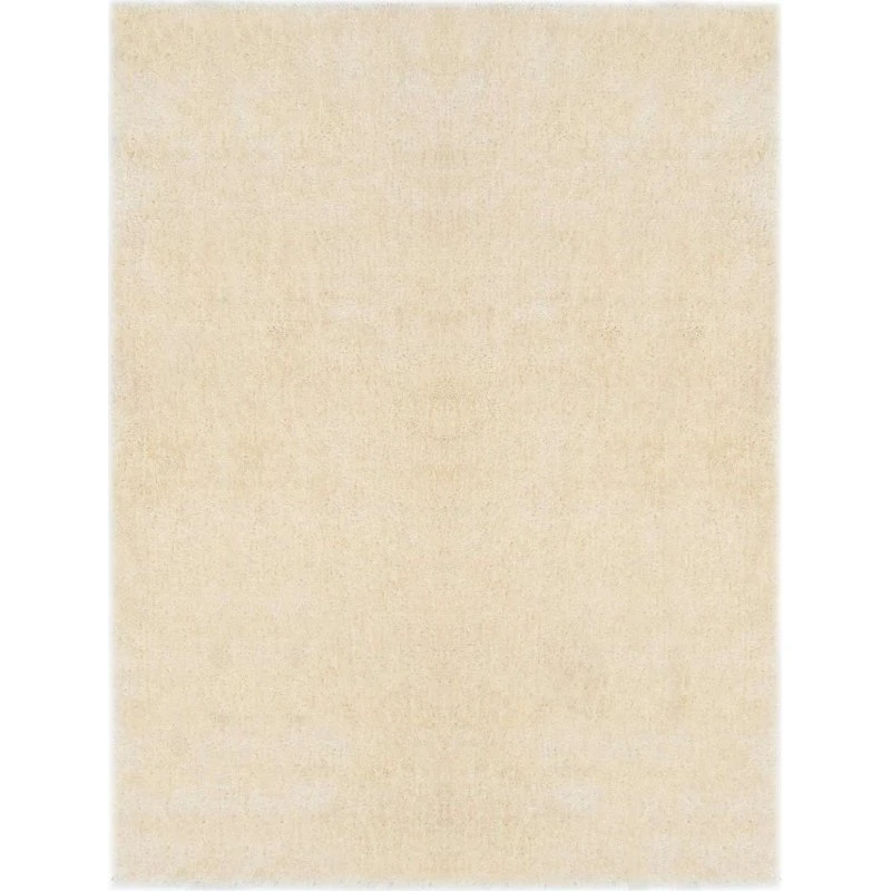 vidaXL Shaggy Tæppe Creme 120x160 cm Polyethylen