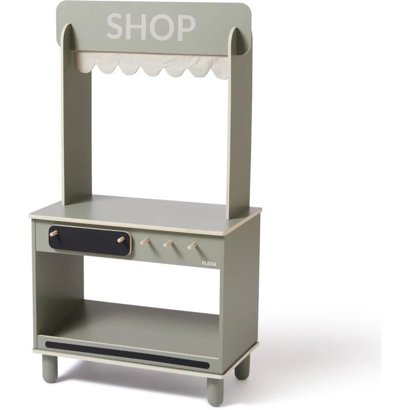 FLEXA Butik og Café i træ – Natural Green