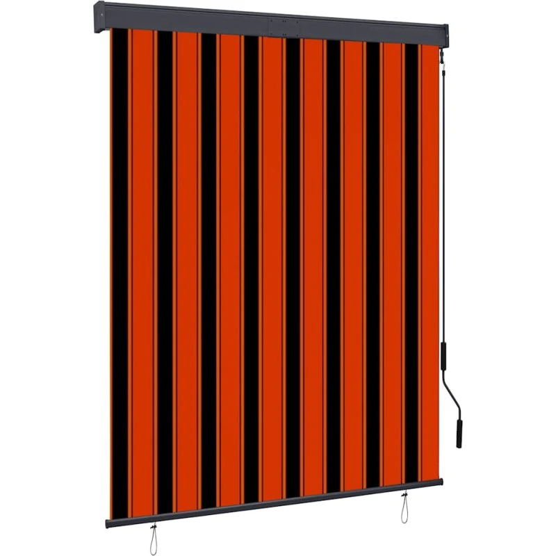 vidaXL udendørs rullegardin 140x250 cm orange og brun