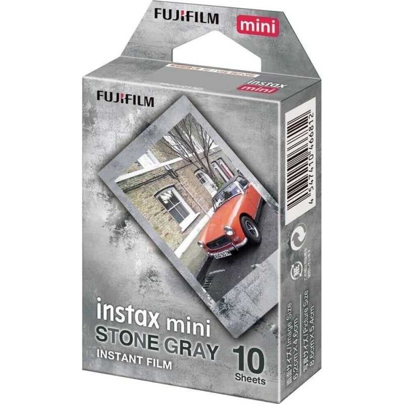 Fujifilm Instax Mini Film Fotopapir - Stone Gray - 10 stk.