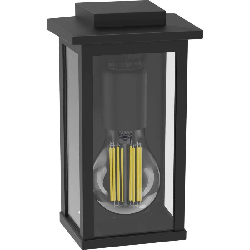 Philips Mirth Væglampe E27 Sort (Aluminium/Glas) IP44