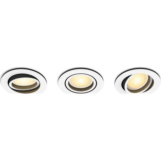 Philips Hue Milliskin Recessed Round indbygningsspot, hvid, 3-pak