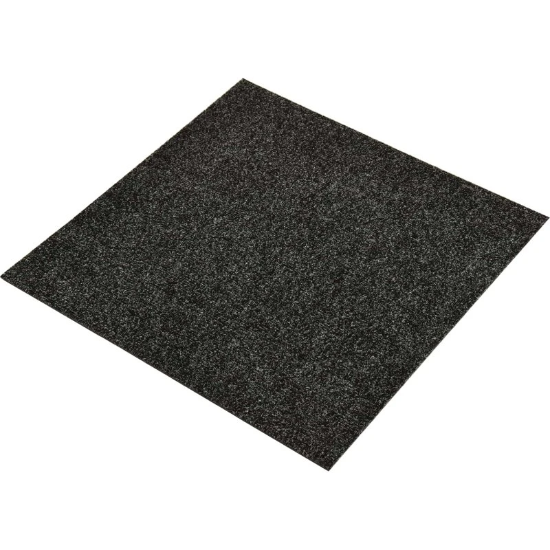 vidaXL 20 pcs Sort Tæppeflise 50 x 50 cm med Bitumenbagside