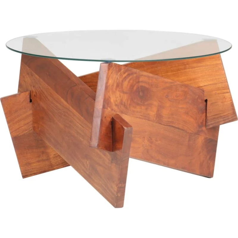vidaXL Sofabord 60 cm massivt akacietræ, honningbrunt
