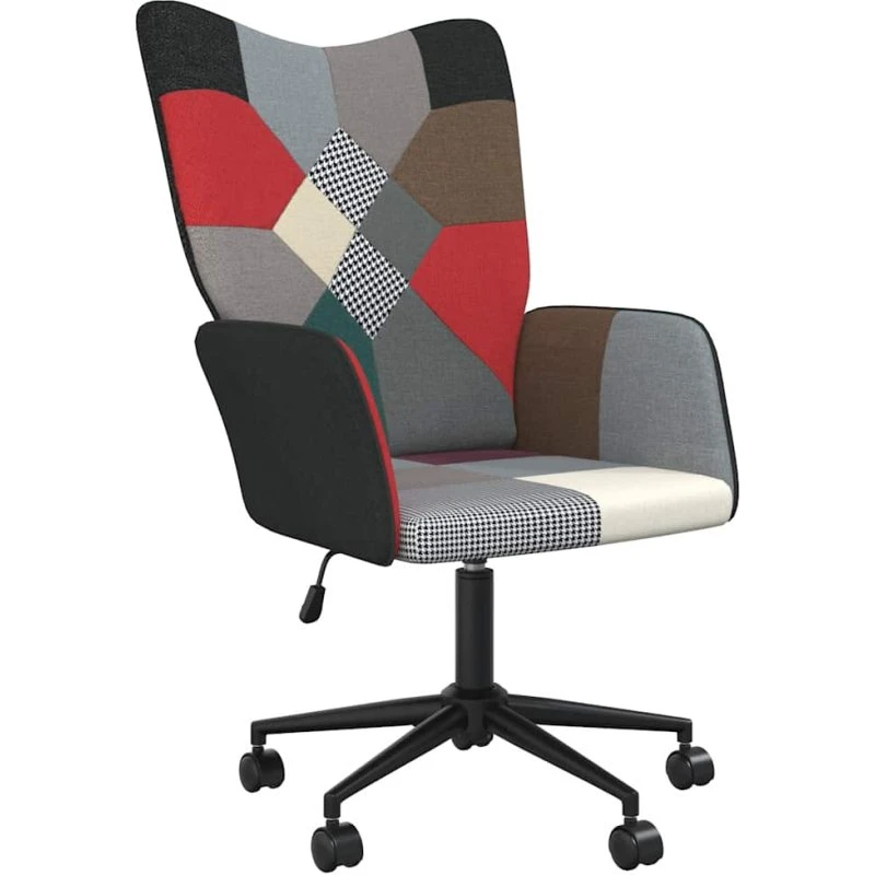 vidaXL Lænestol Stof Patchwork - Sort