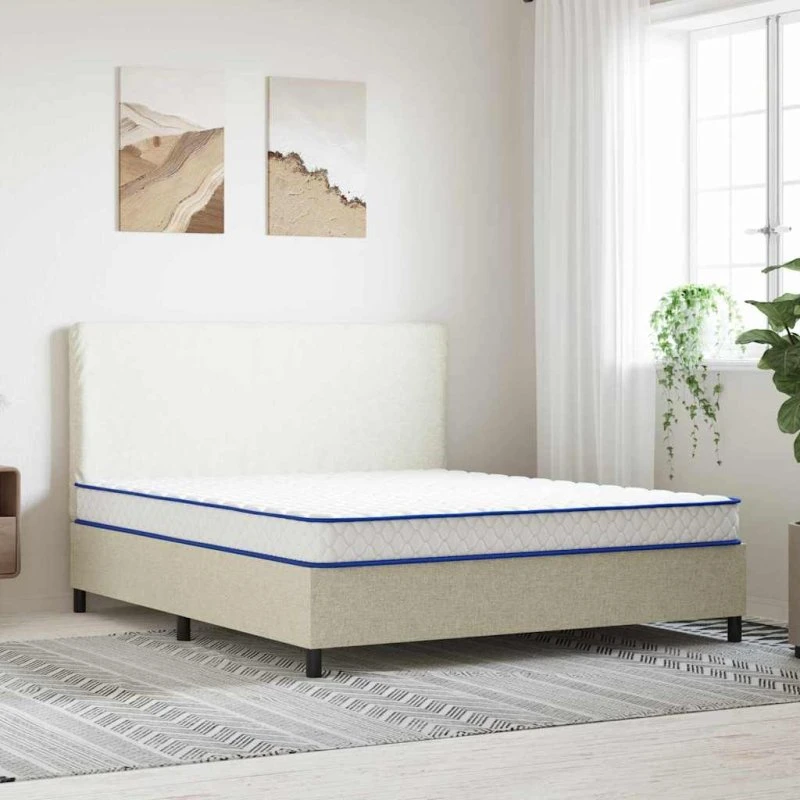 vidaXL Madras Hvid 200 x 180 x 17 cm PU Skum