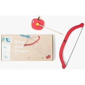 BS Toys Bue og pil – 3 pile & 3 trææbler, rødt design