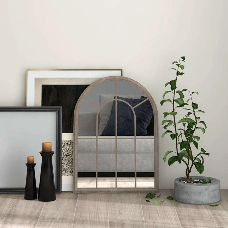 vidaXL Spejl 60x45 cm Jern Sandfarvet