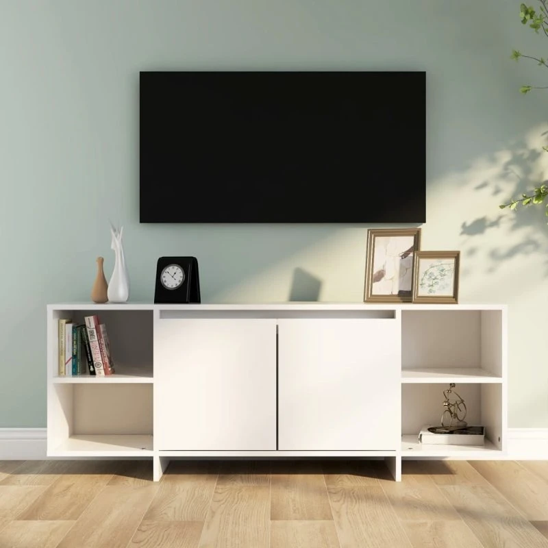 Tv-Bord 130X35X50 Cm Konstrueret Træ - Sort