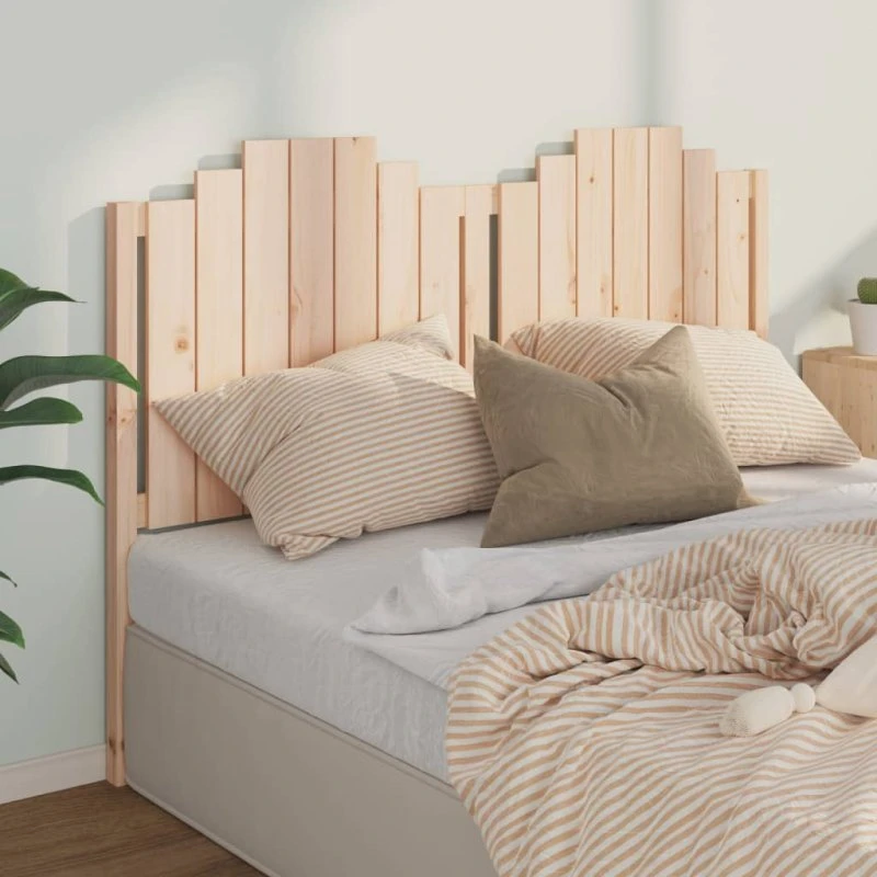 vidaXL Sengegærde 166x4x110 cm massivt fyrretræ