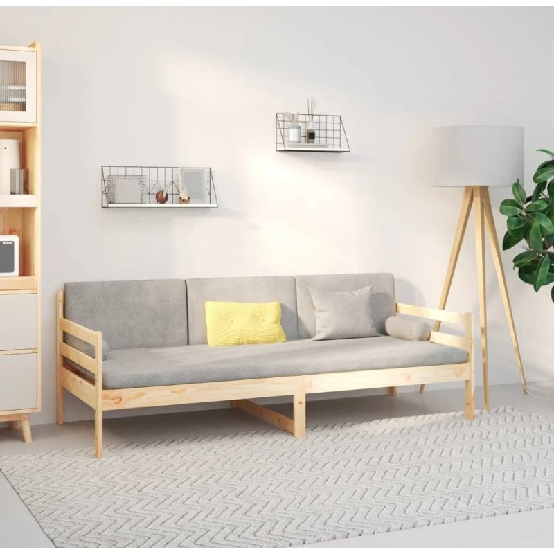 vidaXL Daybed 80x200 cm massivt fyrretræ