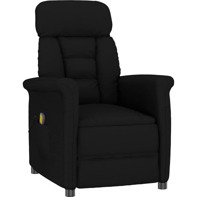 vidaXL Massagestol Sort 96,5 x 70,5 x 95 cm Mikrofiber