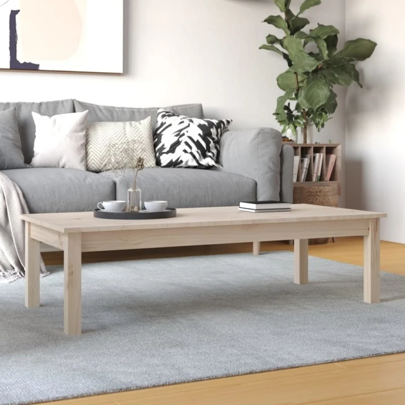 vidaXL Sofabord 110x50x30 cm i Massivt Fyrretræ