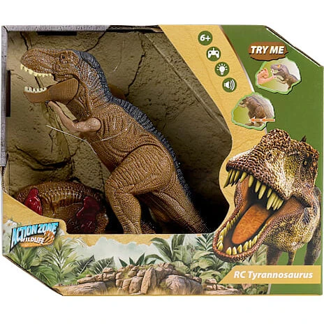 Action Zone Tyrannosaurus fjernstyret dino – inkl. fjernbetjening