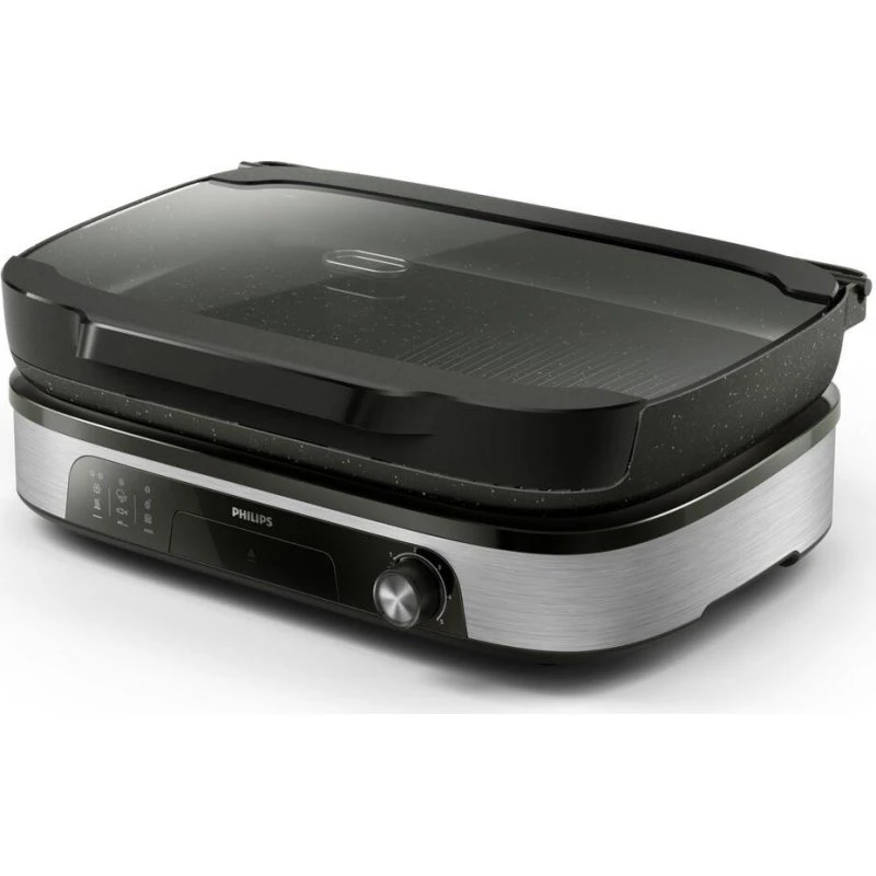 Philips HD6212/90 Bordgrill, Sort, 2400 W med låg