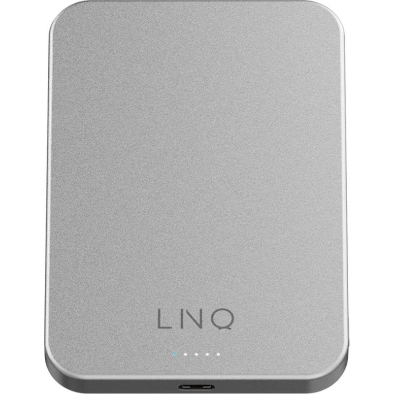 Linq Byelements LQWP052 5000 mAh Sølv Magnetic Wireless Powerbank