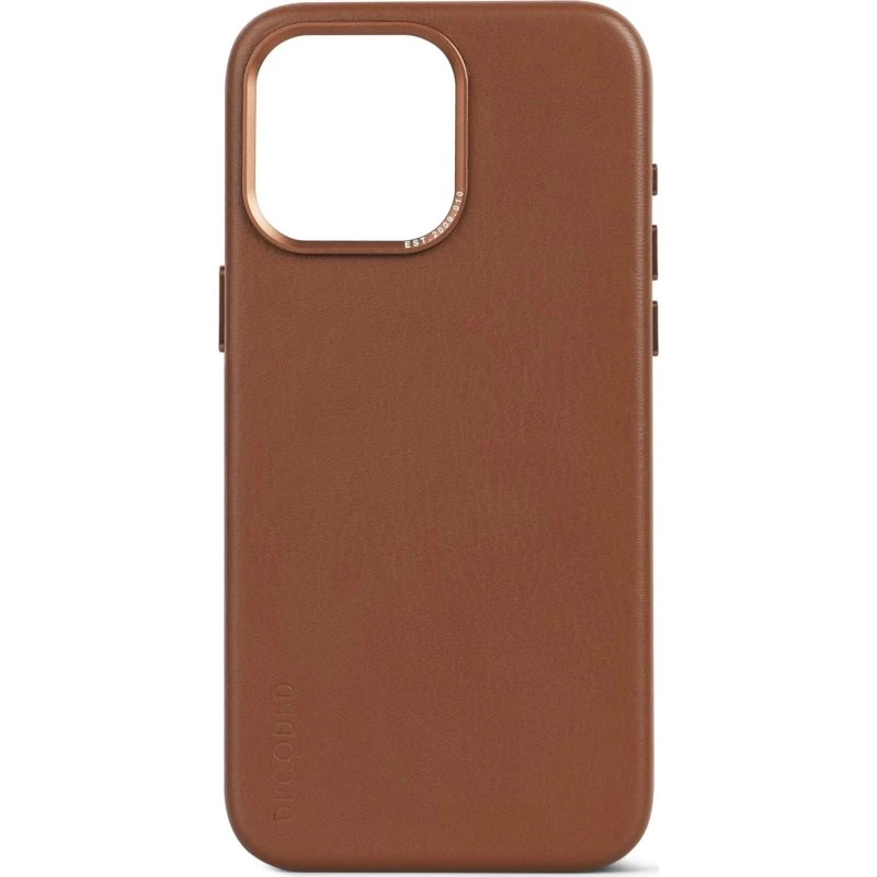 Decoded iPhone 15 Pro Læder Cover, Brun