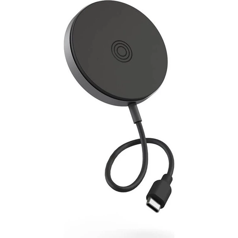 Zens Pro 1 Trådløs Oplader 15W, Qi2 & MagSafe, USB-C, Sort