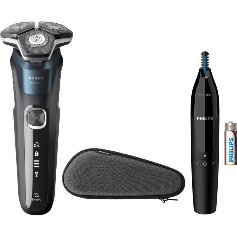 Philips S5889/11 Barbermaskine med næsehårstrimmer, våd/tør