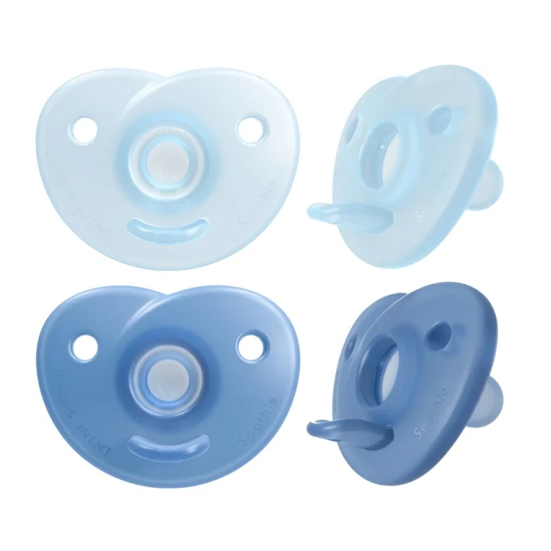 Philips Avent Soothie Sut 0-6 Måneder, Lyseblå/Blå, 2 stk.