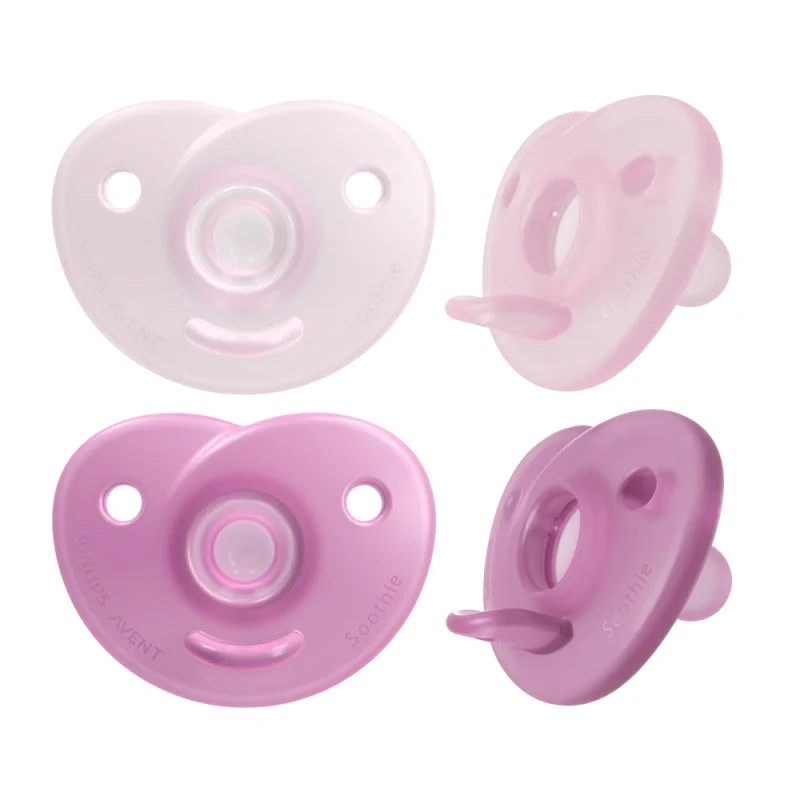 Philips Avent Soothie Sut 0-6 Måneder, Lyserød (2 stk.)