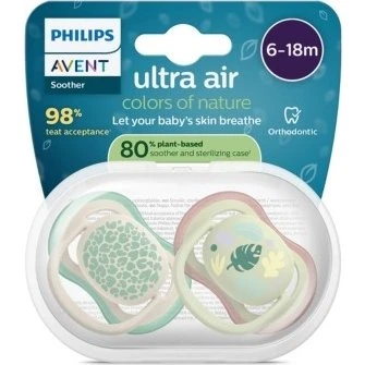 Philips Avent Ultra Air Sut 80 % Plantebaseret, 6-18 Mdr., Beige