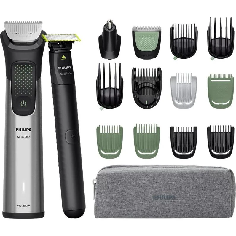 Philips MG9535/15 Skæg- og Hårtrimmer, Rustfrit Stål, 27 Længder, Li-Ion