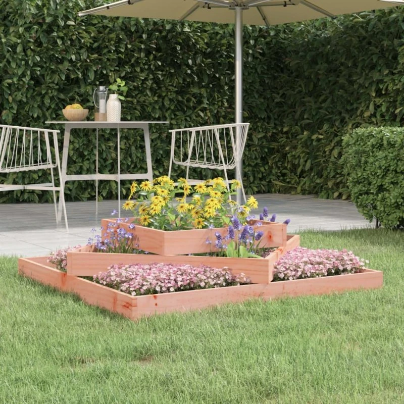 vidaXL Plantekasse 112x112x27 cm, massivt douglasgran