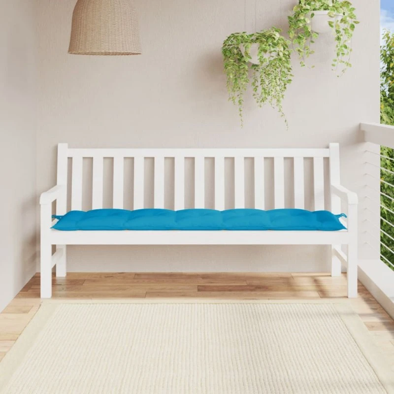 vidaXL hynde til havebænk 180x50x7 cm lyseblå