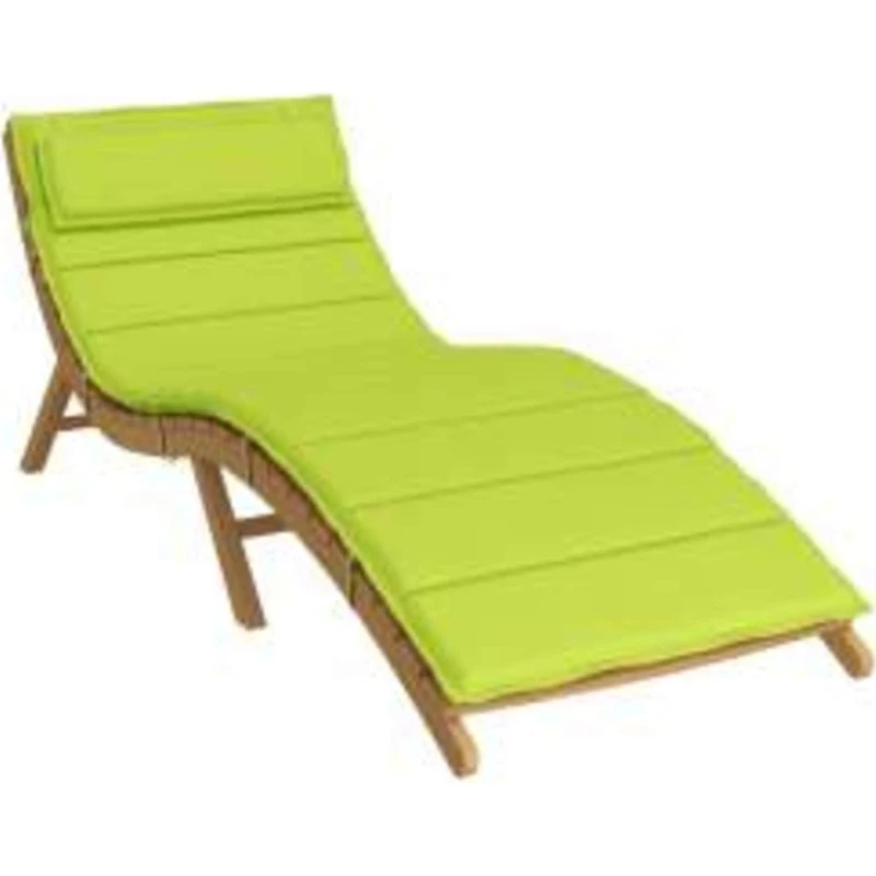 vidaXL Solseng Pude Grøn 178 x 60 x 4 cm Oxford stof