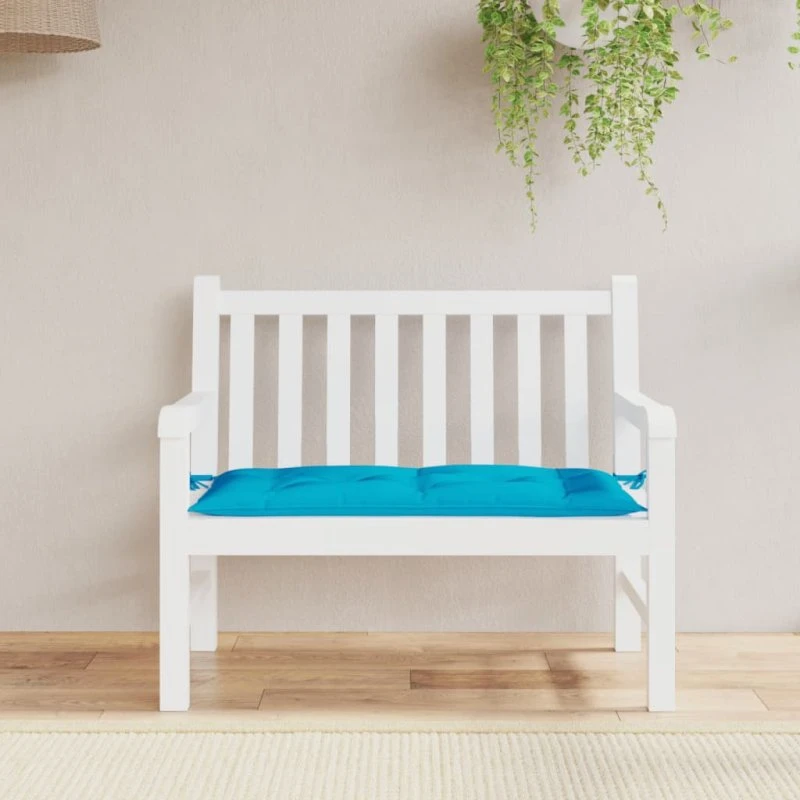 vidaXL Hynde til Havebænk 110x50x7 cm, Lyseblå