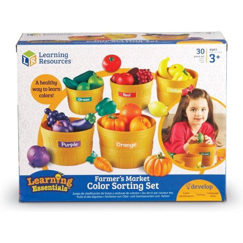 Learning Resources Sorteringssæt Farmer's Market – 5 kurve, 25 dele