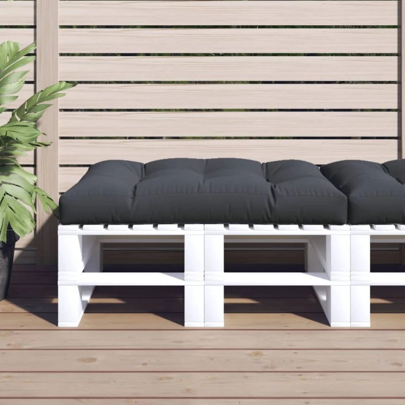 vidaXL Pallehynde 120x80x12 cm antracitgrå