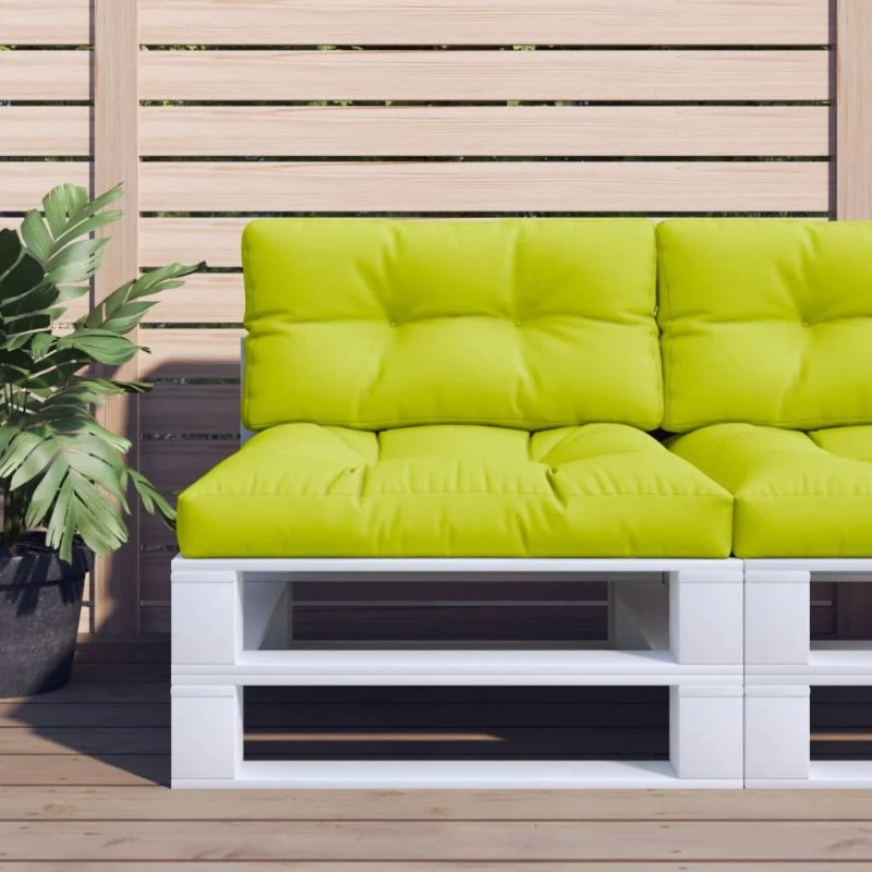 vidaXL Pallehynde 80x40x12 cm Lysegrøn