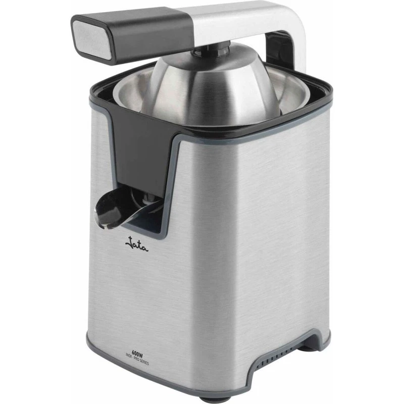 JATA JEEX1155 elektrisk citruspresser, 600 W, rustfrit stål, sort/grå