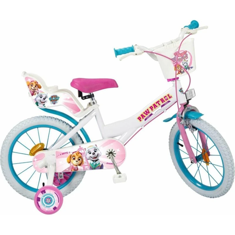Toimsa Paw Patrol Børnecykel 16" Hvid med Støttehjul