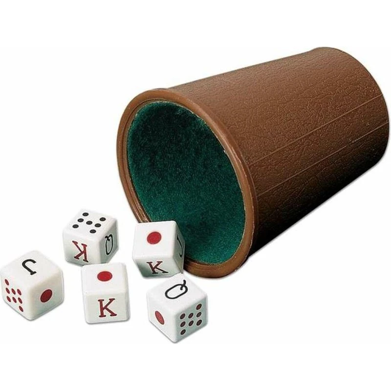 Cayro Bæger med Poker Terninger