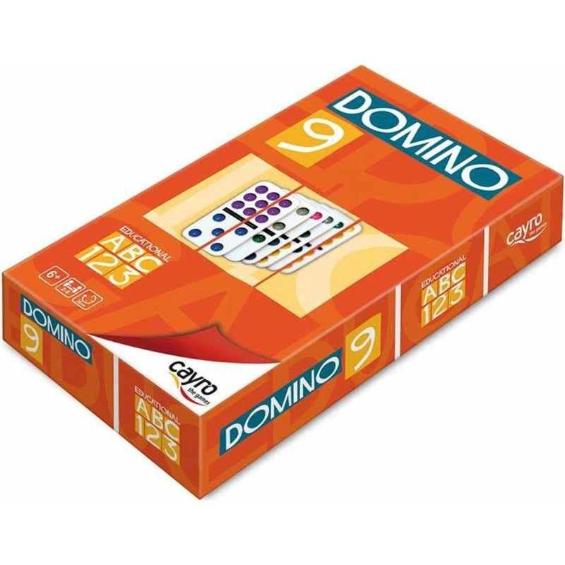 Cayro Domino Doble 9 - farverigt brætspil til 2+ spillere