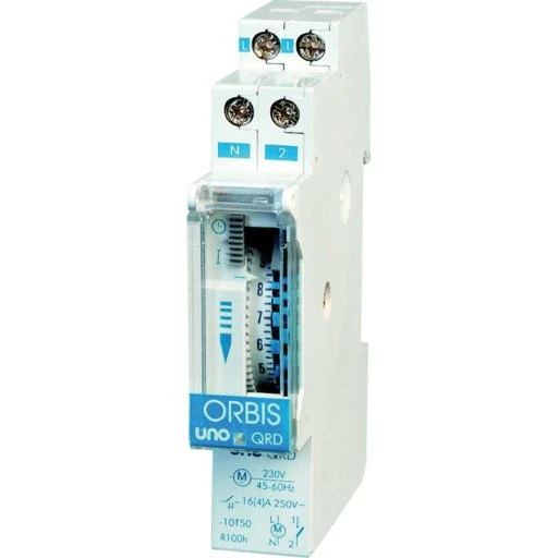 Orbis UNO-D Døgnur 17,5 mm, DIN-skinne, 230V