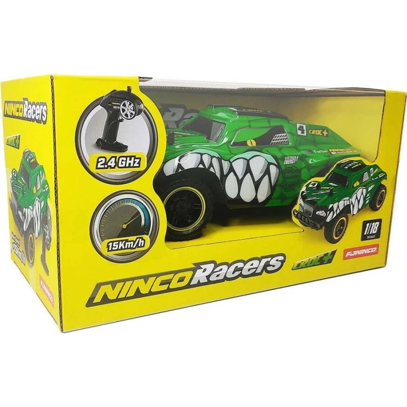 Ninco Croc+ Fjernstyret RC Monster Truck 1:18, Grøn