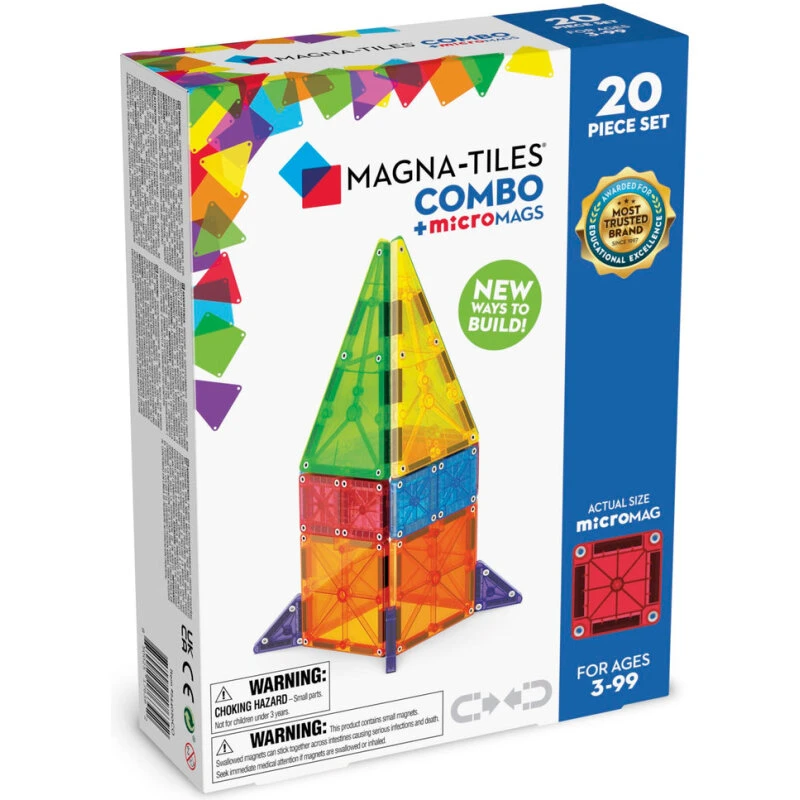 Magna-Tiles microMAGS kombi 20 stk