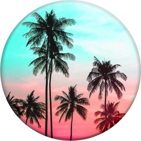 PopSockets PopGrip Tropical Sunset – Aftageligt greb & stander