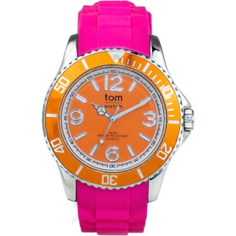 Tom Watch WA00122 unisex armbåndsur, 44 mm, orange/pink