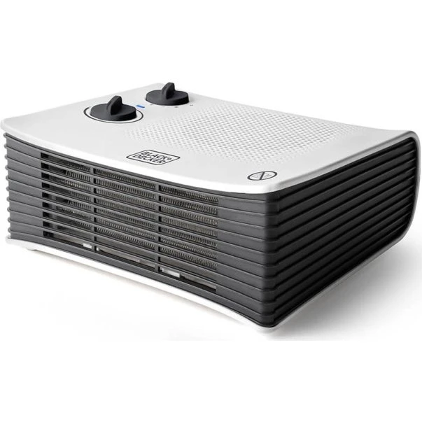 Black+Decker Varmeblæser 2000W Hvid Flad