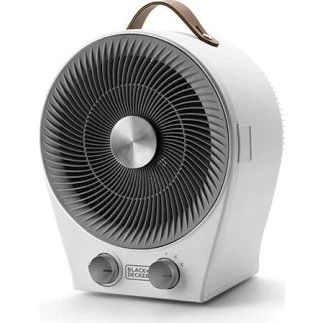 Black+Decker Varmeblæser 2000W 2i1 Hvid