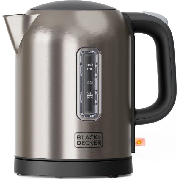 BLACK+DECKER Elkedel 1L 2200W Børstet Stål