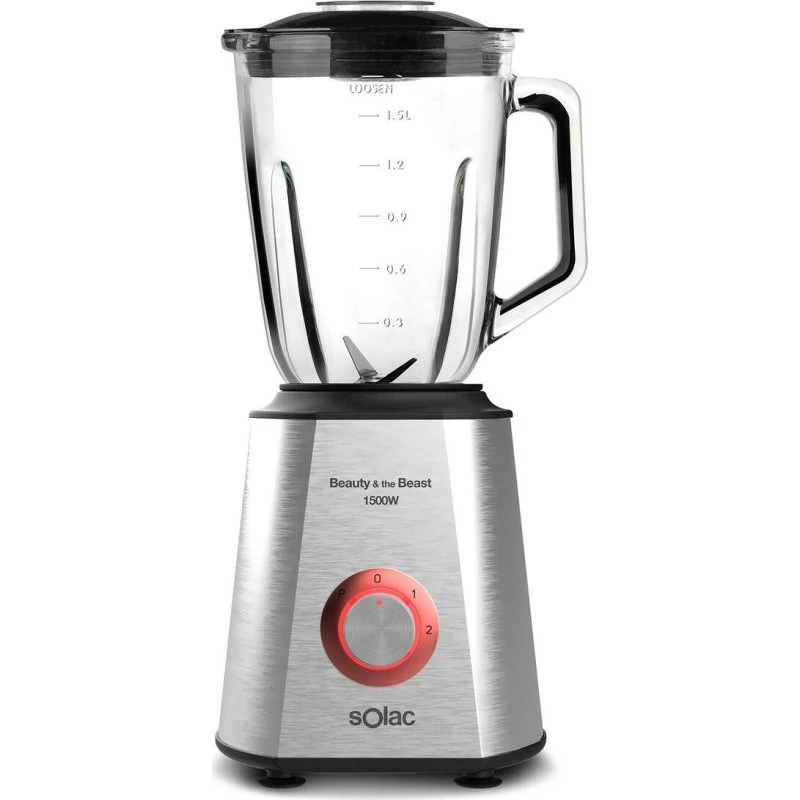 Solac BV5728 Blender 1,5 L, 1500 W, Rød/Sølv