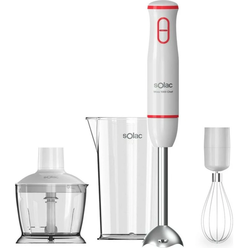 Solac BA5614 1000W Håndblender Rød/Transparent/Hvid